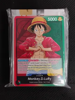 One Piece Card Game Welcome Kit Monkey D. Luffy OP01-003 Demo Deck Sealed - Image 1