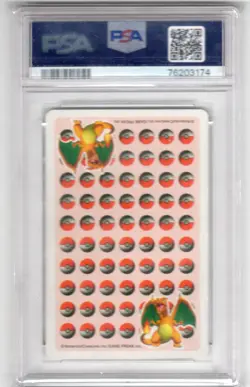 Pokemon Stadium Red Playing Cards Charizard King of Spades PSA 9 Mint - Image 2