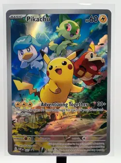 Pikachu 027 SV: Scarlet & Violet Promo Cards Promo Holofoil NM - Image 1