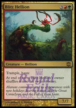 Blitz Hellion 1x FOIL ARB MTG Alara Reborn Rare MINT red green - Image 1