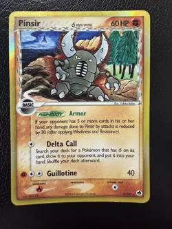 Pinsir 9/101 Delta Species Holo Rare Pokemon TCG Ex Dragon Frontiers Card HP/DMG - Image 1