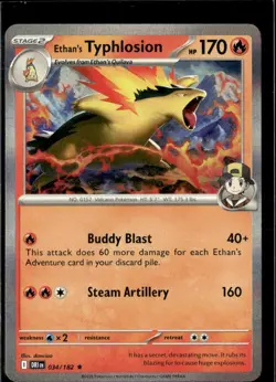 Pokemon Ethan’s Typhlosion 034/182 Destined Rivals Holo Rare 4 Card Lot - Image 1