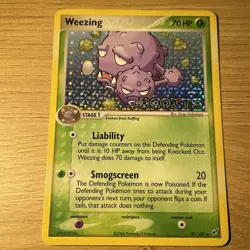 Pokemon Card - Weezing Deoxys 51/107 Uncommon Reverse Holo Stamped - Image 2