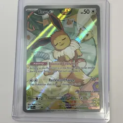 Pokemon Center Eevee #173 Stamped Promo Prismatic Evolutions NM Trading Card - Image 1