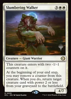 Slumbering Walker - Foil Promo ECL NM MTG - Image 1