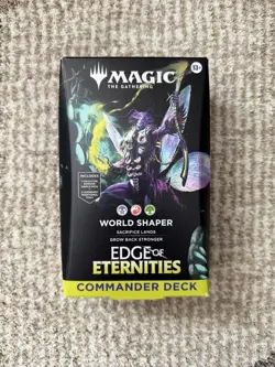 MTG Magic The Gathering Edge of Eternities Commander Deck - World Shaper Sealed - Image 1