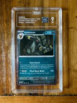 POKEMON TCG - PRISMATIC EVOLUTIONS - UMBREON 059/131 COSMOS HOLO - TAG 9 - 2 - Image 1