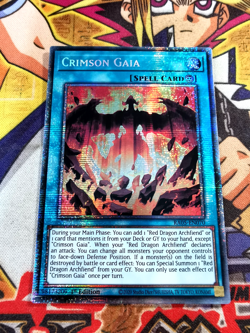 Crimson Gaia ra05-en070 (NEW) Starlight Rare Yu-Gi-Oh! - Image 1