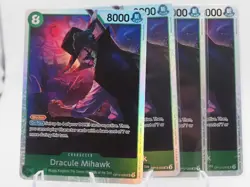 4x One Piece (OP) - Dracule Mihawk OP12-030 - (English) - Image 1