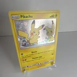 LP Pokemon TCG Pikachu SM162 Promo Holo Basic Card - Image 1
