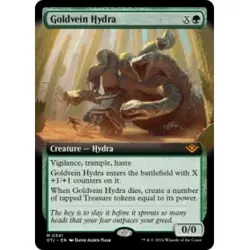 GOLDVEIN HYDRA (EXTENDED ART) Outlaws Of Thunder Junction OTJ Magic MTG CARD - Image 1