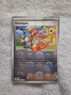 Harlequin 083/086 White Flare Pokeball Reverse Holo Pokemon Card - Image 1