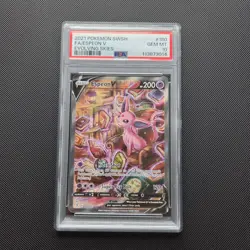 Pokemon Card - Espeon v Evolving Skies Holo Ultra Rare Card 180/203 - PSA 10 - Image 1