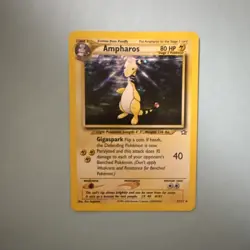 Pokemon TCG Ampharos Holo Rare Card 1/111 Neo Genesis Unlimited Stage 2 80 HP - Image 1