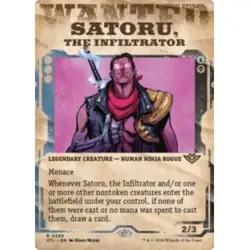 Satoru, The Infiltrator (showcase) M/NM Magic MTG Outlaws Of Thunder Junction - Image 1