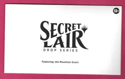 MTG Secret Lair Featuring: the Mountain Goats [SEALED NON- FOIL] Magic - Image 1
