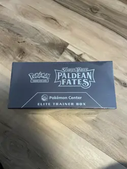 Pokemon TCG Paldean Fates Pokemon Center Elite Trainer Box ETB Sealed Exclusive - Image 2
