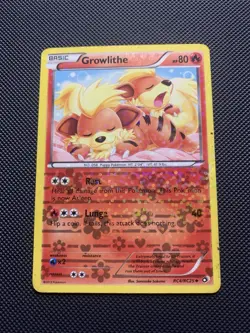Pokemon Growlithe Reverse Holo Radiant Collection RC4/RC25 80 HP 40 Attack - Image 1