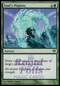 Soul's Majesty 1x FOIL CON MTG Conflux Rare NM green - Image 1