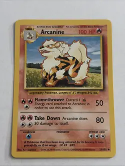 Pokemon TCG Arcanine 23/102 LP Non-holo - Image 1