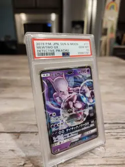 Pokemon Japanese Mewtwo GX S&M Detective Pikachu 017/024 PSA 10 GEM MINT - Image 2