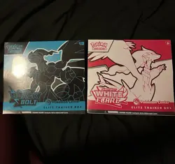 Black Bolt and White Flare POKEMON CENTER ETB Elite Trainer Box SEALED US Seller - Image 1