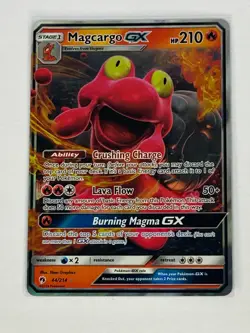 Magcargo GX 44/214 Pokemon SM - Lost Thunder Holo Ultra Rare NM - Image 1