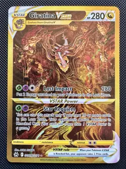 Pokemon Giratina VSTAR Crown Zenith Galarian Gallery GG69/GG70 Gold Ungraded - Image 1