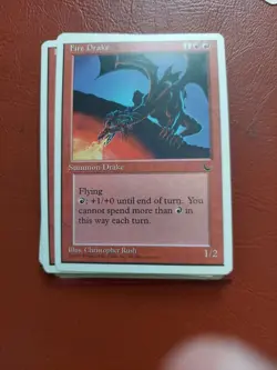 MTG - Chronicles - Fire Drake - NM X9 Cards Lot - Image 1