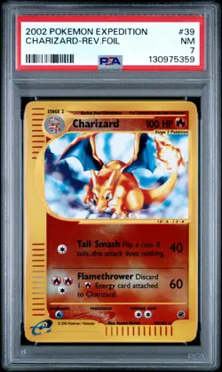 Charizard Expedition Reverse Holo Foil - 39/165 - PSA 7 - NM - Pokemon TCG Card - Image 3