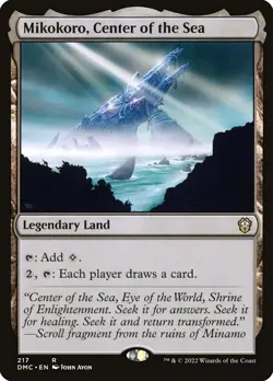 MTG - Mikokoro, Center of the Sea - Dominaria United Commander - X1 - (NM) - - Image 1