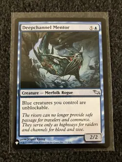 Magic The Gathering MTG - Deepchannel Mentor - The List Reprints - Image 1