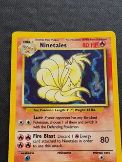 VINTAGE 1999 Pokemon Ninetales 12/102 Holo Base Set EXCELLENT Rare WotC - FREE P - Image 4