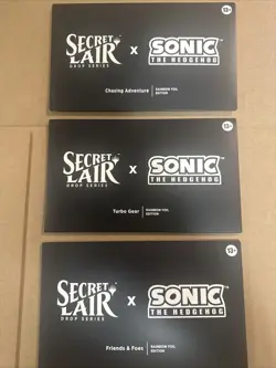 MTG Secret Lair x Sonic the Hedgehog - Complete Foil Set - Sealed - Image 1