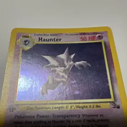 Pokemon Fossil 1st Edition 6/62 Holo Haunter NM - Mint - Image 1