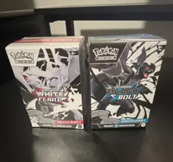 Pokemon TCG Scarlet & Violet White Flare Black Bolt Booster Bundle Reshiram Zek… - Image 1