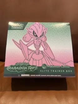 Paradox Rift Pokemon Center Elite Trainer Box ETB Iron Valiant - Image 1
