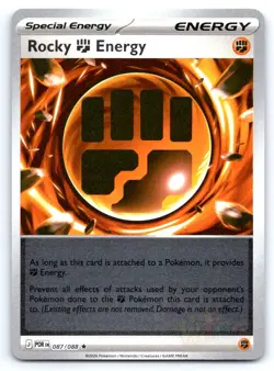 Pokemon Rocky Fighting Energy Perfect Order ME03 RARE REVERSE HOLO 087/088 NM - Image 1