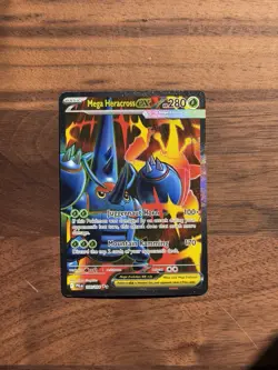Pokemon Mega Heracross ex 108/094 Phantasmal Flames Ultra Rare Full Art Holo Eng - Image 1