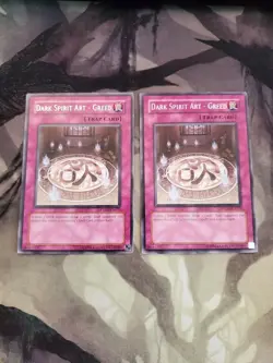 Yugioh - Dark Spirit Art - Greed PTDN-EN070 LP Unlimited Rare X2 - Image 1