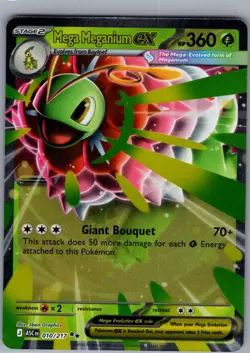 Mega Meganium ex 010/217 ME: Ascended Heroes - Pokemon Card - NM - Image 1