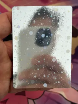Holographic Blank Genuine Pokemon Card - Swirl Holo - Near Mint Very Rare - Image 1