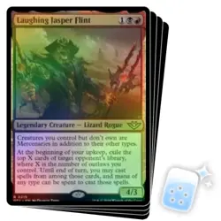 FOIL LAUGHING JASPER FLINT X4 Outlaws Of Thunder Junction OTJ Magic MTG CARD - Image 1