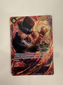 Sabo OP07-118 SEC ONE PIECE Card Game Japanese 3rd ANNIVERSARY SET English Ver - Image 1
