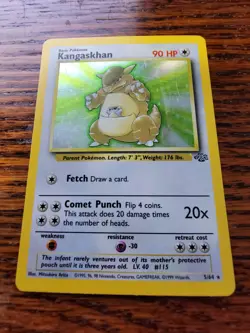 x1 Pokemon TCG English Card Jungle Set WOTC Kangaskhan 5/64 Holo Rare MP! - Image 1
