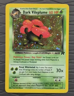 Dark Vileplume Holo 13/82 Team Rocket Pokemon Card - Image 1