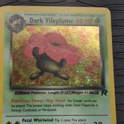 Dark Vileplume Holo 13/82 Team Rocket Pokemon Card - Image 2