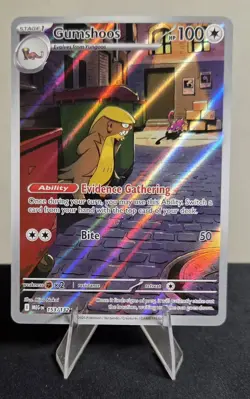 Pokemon TCG NM Gumshoos 153/132 Me01: Mega Evolution Holo 2025 - Image 1