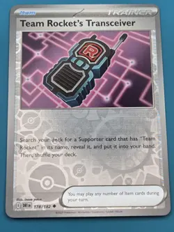 Team Rocket's Transceiver (Reverse Holo) - SV10: Destined 178/182 NM Pokemon NM - Image 1