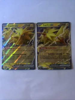 Zapdos Ex SV Black Star #049 and Zapdos Ex SV 151 #145/165 Bundle Pokemon TCG - Image 1